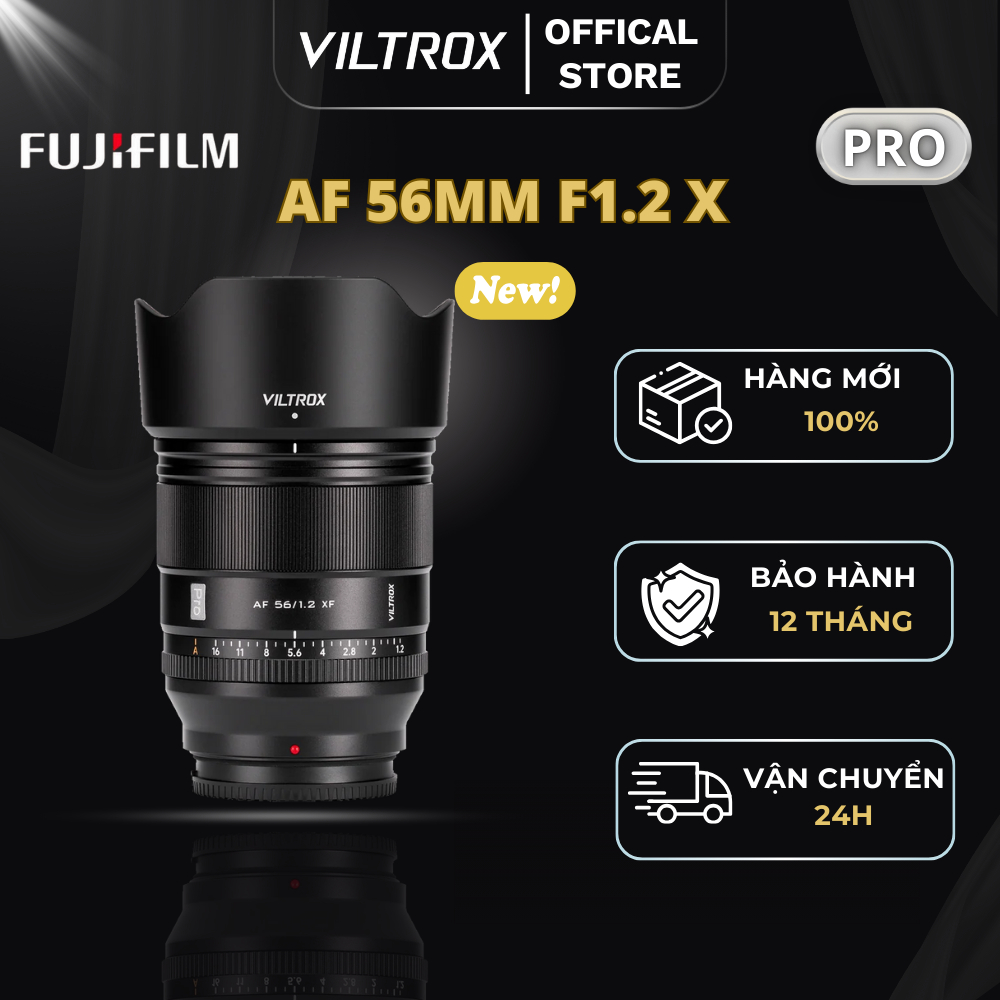 VILTROX AF 56mm F1.2 APS-C Pro For Fujifilm X-Mount - HÀNG CHÍNH HÃNG