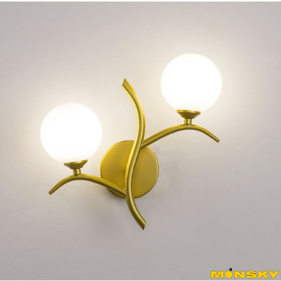 Đèn tường MONSKY HELGA phong cách châu Âu hiện đại trang trí nội thất cao cấp - kèm bóng LED