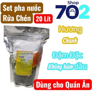 Bộ Kit Nguyên Liệu Tự Pha Nước Rửa Chén 20 Lít, Đậm Đặc Sạch Dầu Mỡ Hương Chanh. Set 20 Lít
