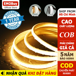  【COB Dây Đèn LED Dạng Sợi Tóc Neon 220V Có Phích Cắm – Chống Nước Dẻo Phát Sáng Viền Trang Trí Nội Thất 