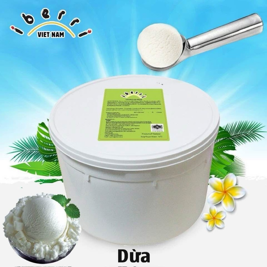 kem Ký Thái Lan IBERRI (Dừa) 6000l 3kg Cam Kết Chính Hãng 100% 🌸chọn vị theo yêu cầu