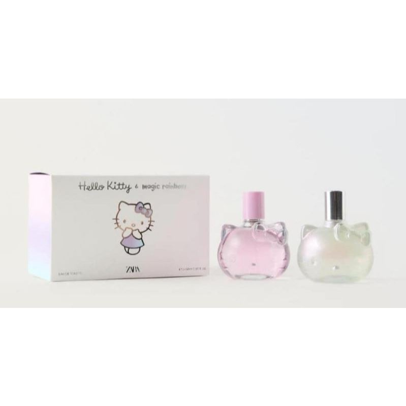 SET NƯỚC HOA BÉ GÁI ZARA HELLO KITTY  50ML + HELLO KITTY MAGIC RAINBOW 50ML
