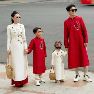 size 4,6 || Aodaigiare 11 | Áo dài bé trai màu đỏ | Áo dài cách tân bé trai áo dài rẻ cho bé trai
