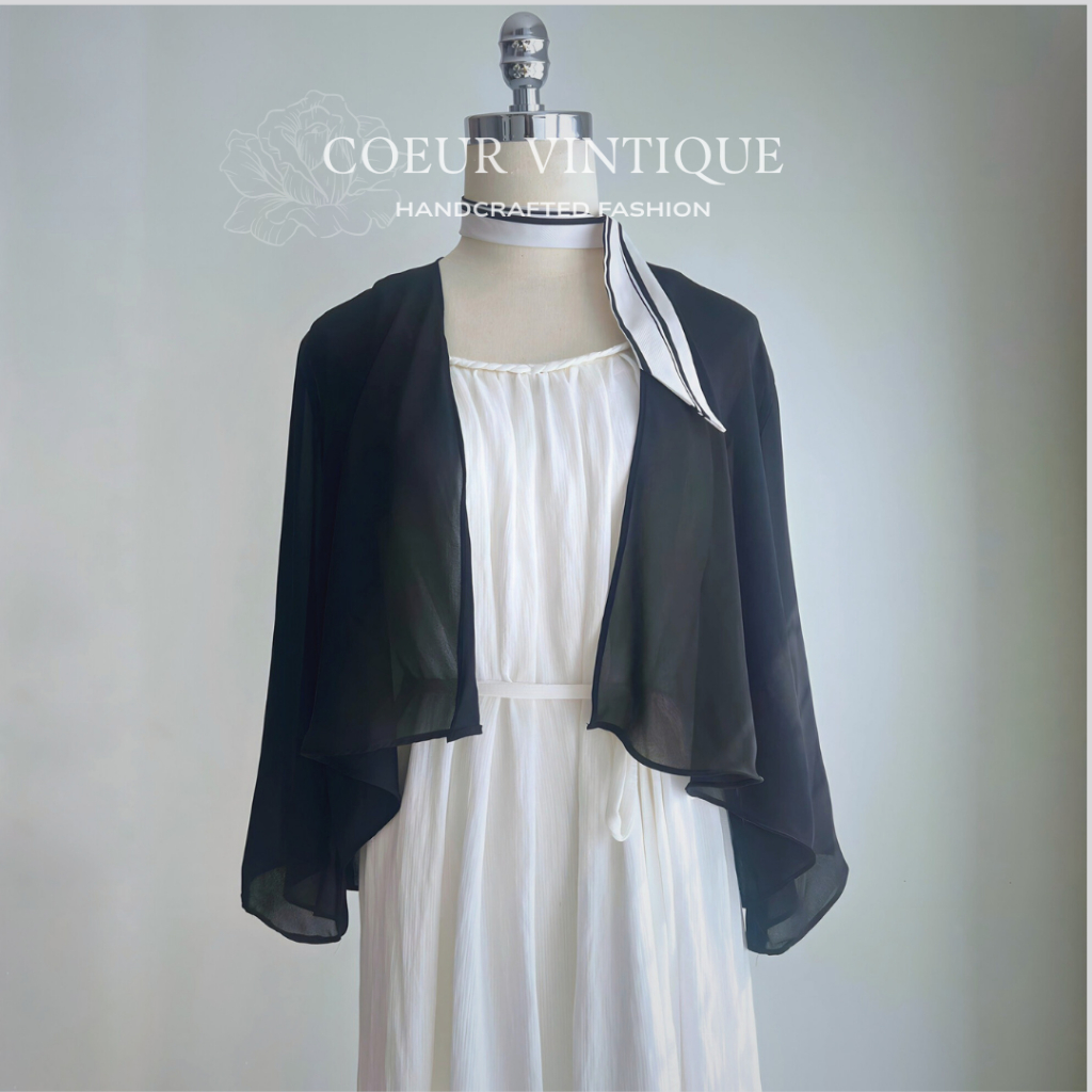 Áo Khoác Kimono Trơn Dáng Ngắn Meily Coeur