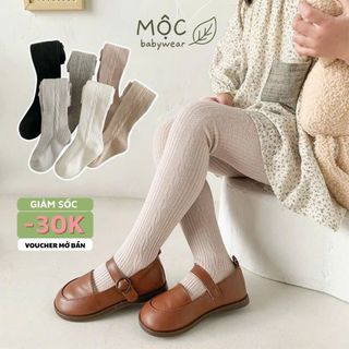 Quần tất len dài, giữ ấm cho bé, quần tất dài chất len cao cấp cho bé gái A23 - Mộc Babywear