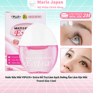  Nước Rửa Mắt VIPLUS+ Extra Hỗ Trợ Làm Sạch Dưỡng Ẩm Làm Dịu Mắt Travel Size 13ml 