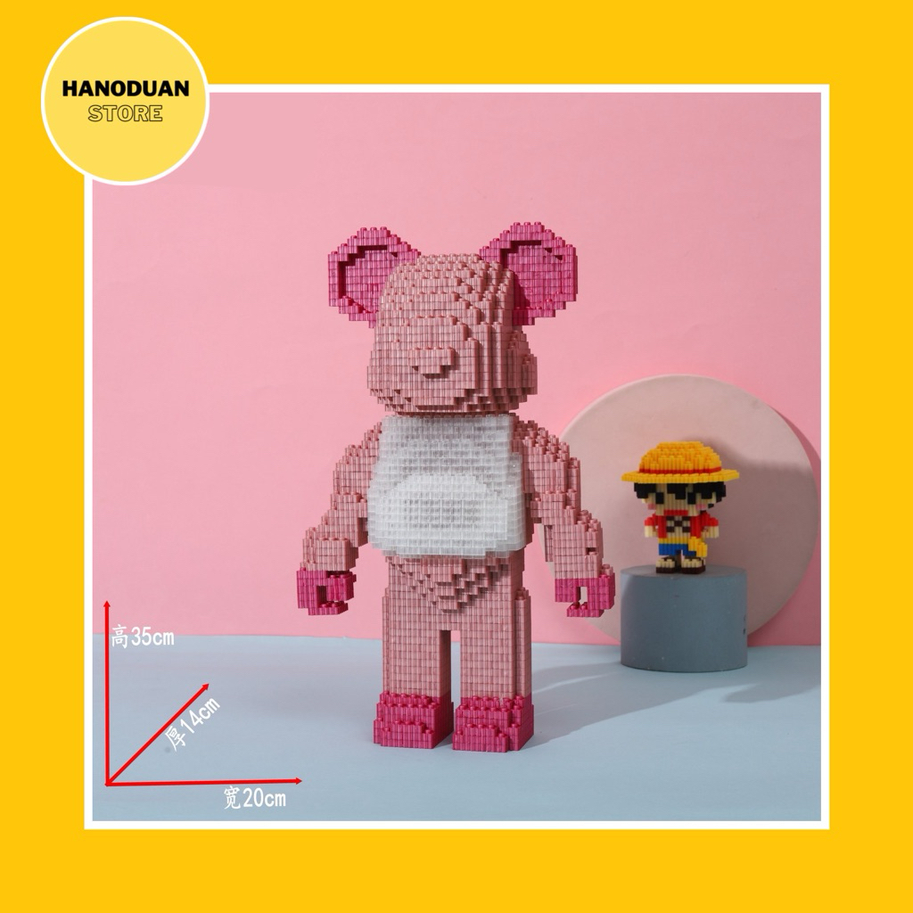 Lego Gấu Bearbrick 35cm - 8876 - Hanoduan Store