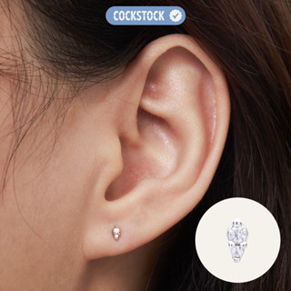  Khuyên tai hạt đậu mini ELEGANT TWIN BEANS EARRING COCKSTOCK 