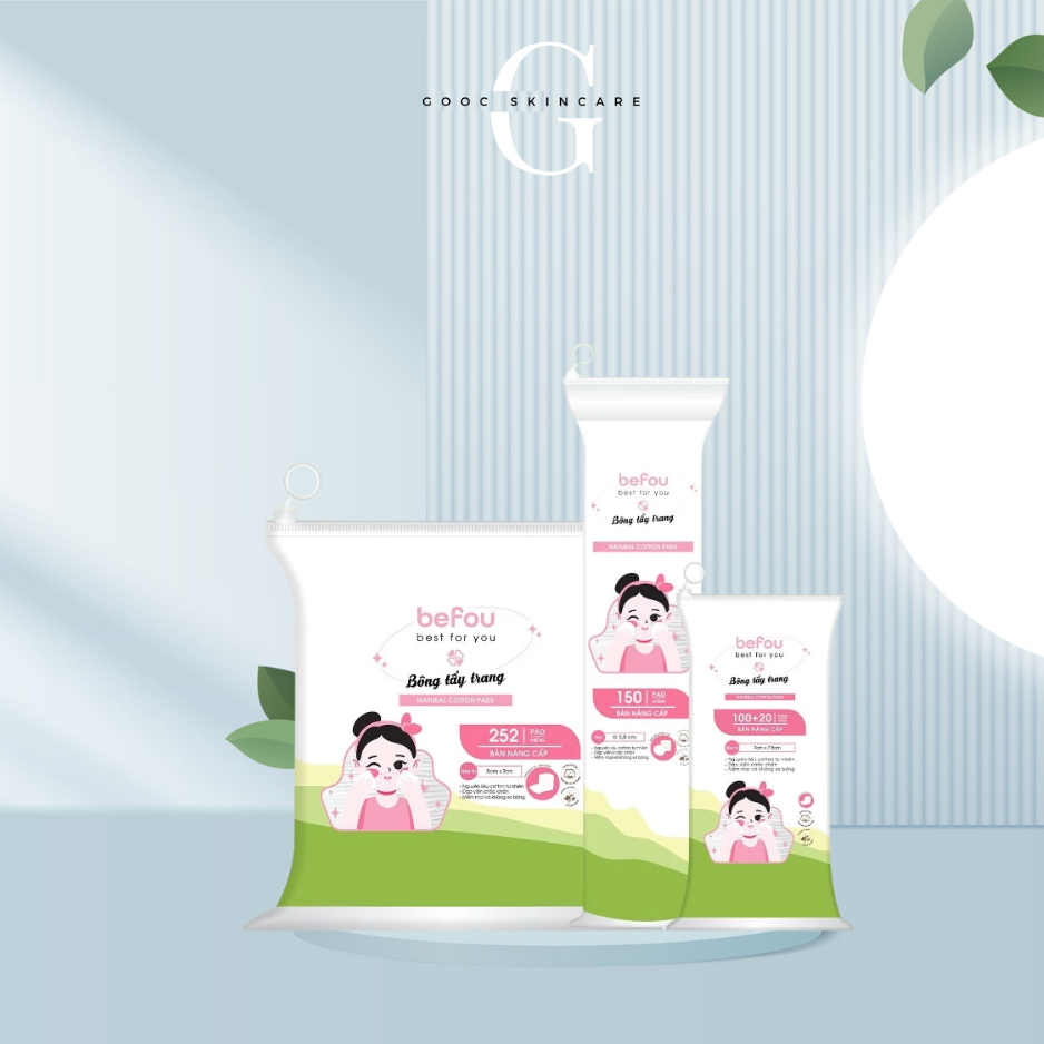 Bông Tẩy Trang Pure Snow Cotton Pad Befou Các Loại
