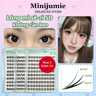  Minijumie 5D Lông Mi Tự Dính Lông Mi Cụm Ba Chiều  D Curl  Lông Mi Giả Không Cần Keo 