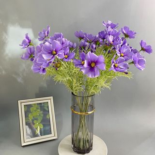 Hoa lụa Cúc bướm (1 cành) - HOG0027