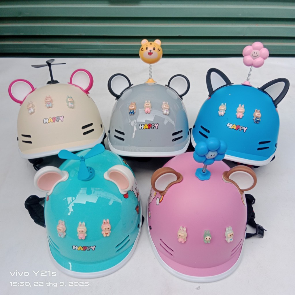 Nón Bảo Hiểm Nữa Đầu Kiểu Dáng Cá Heo Hottrend, mũ cá heo thông gió trẻ em dành cho bé từ 4-10 tuổi