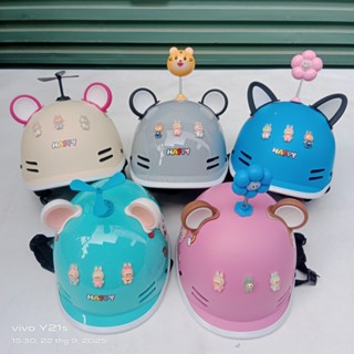 Nón Bảo Hiểm Nữa Đầu Kiểu Dáng Cá Heo Hottrend, mũ cá heo thông gió trẻ em dành cho bé từ 4-10 tuổi