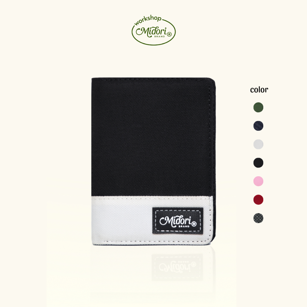 Ví Vải Đứng Nam Nữ Chic Pocket Bóp Đựng Tiền Thẻ Nhiều Ngăn Nhỏ Gọn | MI MIDORI