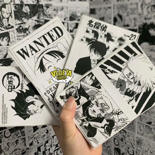  COMBO 100 Tờ Tranh Dán tường Poster Anime decor trang trí Decal Manga One Piece Blue Lock Conan Kimetsu Jujutsu Kaisen 