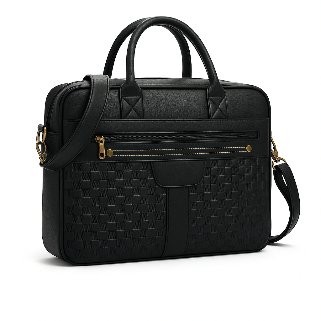 Cặp xách cao cấp dập vân caro Zenka thanh lịch sang trọng_ZKC18