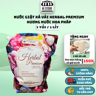  COMBO THÙNG 4 TÚI NƯỚC GIẶT XẢ HERBAL PREMIUM HƯƠNG HOA PHÁP SIÊU THƠM SIÊU TIẾT KIỆM 2in1 . 