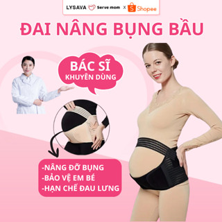 Đai nâng đỡ bụng bầu LYSAVA co giãn 4 chiều, đai đỡ bụng bầu giảm đau lưng, chống rạn bụng, bảo về sức khoẻ mẹ và bé DB1