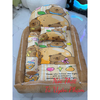 NỆM NGỦ CHO BÉ YÊU – HÌNH CAPYBARA SIÊU CƯNG- HÀNG LOẠI 1 💗Tặng Gối Ôm Và Gối Nằm