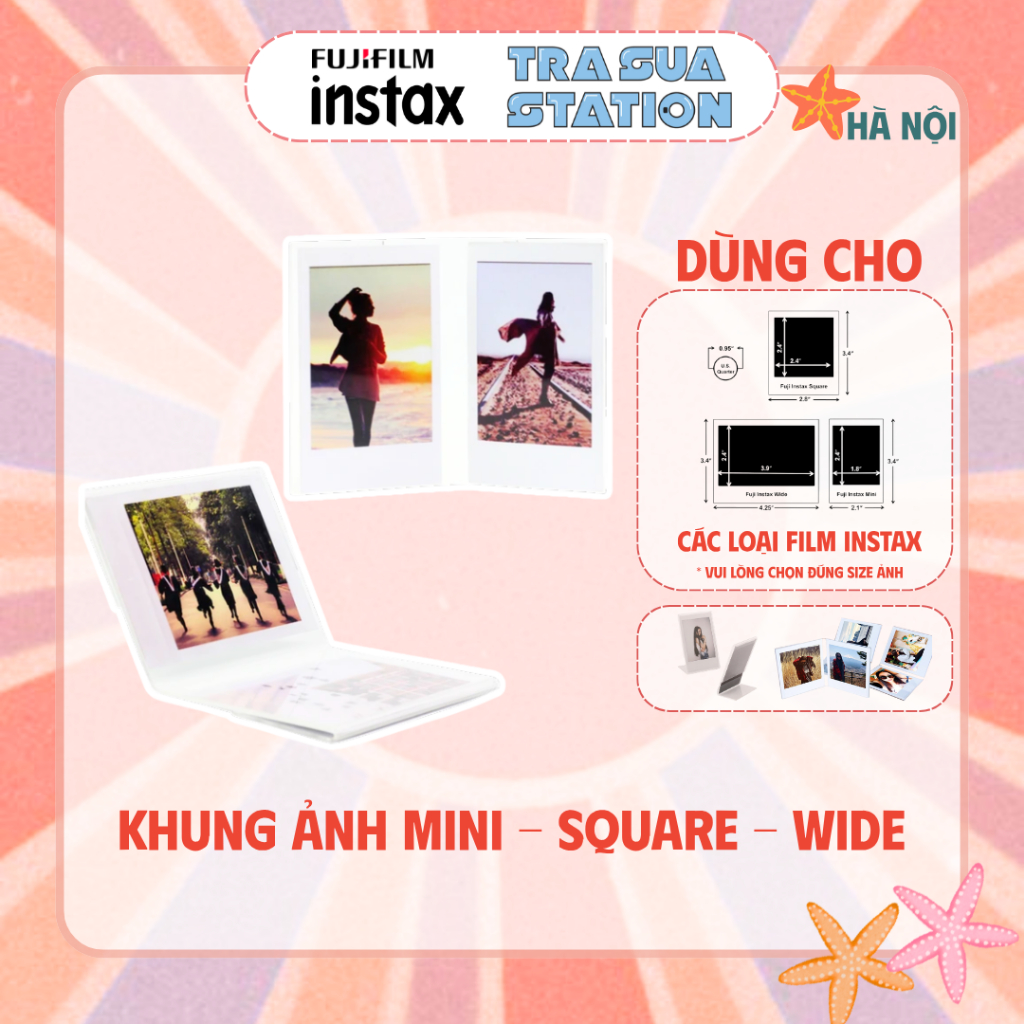 Đế ảnh để bàn dành cho film instax Mini/ film instax Square/ film instax Wide - Đế chữ L / đế chữ V