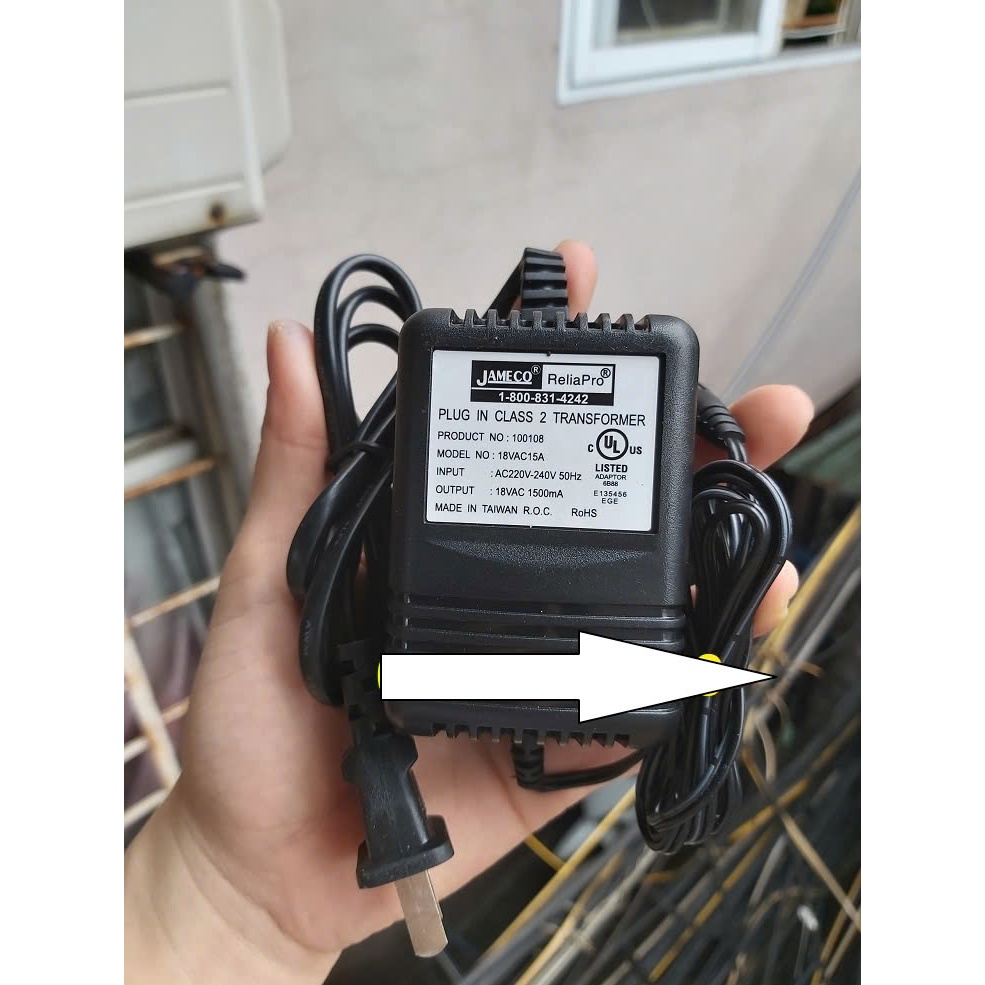 ⚙️ Adapter AC 18V 1.5A – Thay Thế Cho Thiết Bị AC, Loa, Mixer, Nhạc Cụ