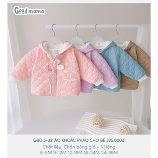 Áo khoác  áo gile phao GOODMAMA HRNEE cho bé tùe 9-12m đến 4-5y mẫu mới nhất 