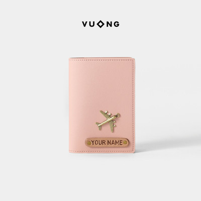 Vỏ bọc hộ chiếu Vuông Shop®️ Basic khắc tên theo yêu cầu passport cover