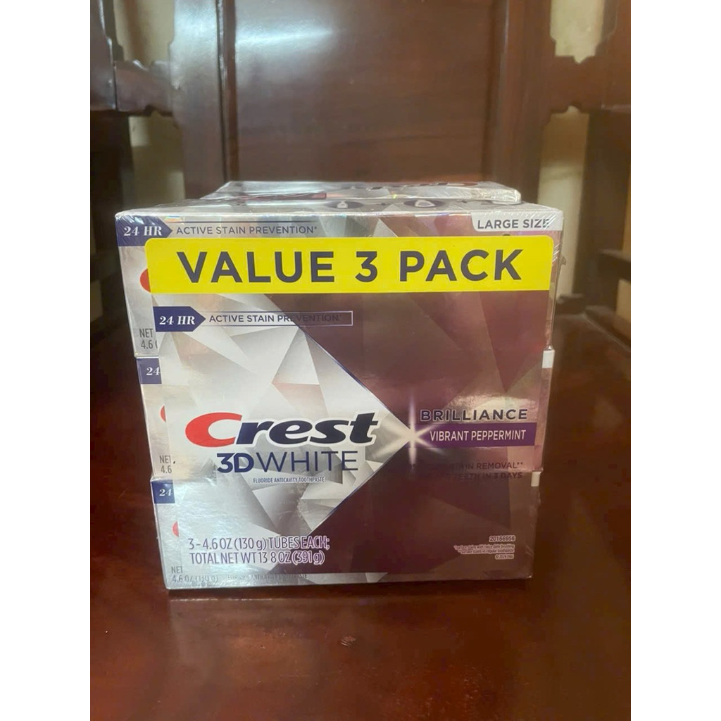 Kem đánh răng Crest 3D White Brilliance Vibrant Peppermint