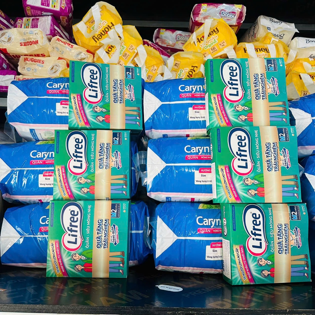 Bỉm quần già Caryn M32 L28 XL24 và Merzy M16 L14 XL12  #bỉm quần caryn #tã Caryn #bỉmgià caryn #quần