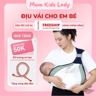 Địu Vải Cho Bé Cao Cấp Dạng Lưới, Địu Em Bé Sơ Sinh Đến 24 Tháng Thoáng Khí An Toàn Tiện Dụng