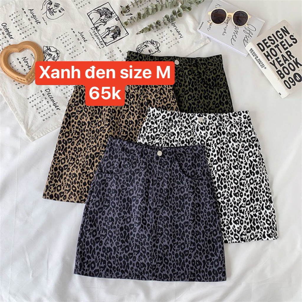 Chân váy da báo