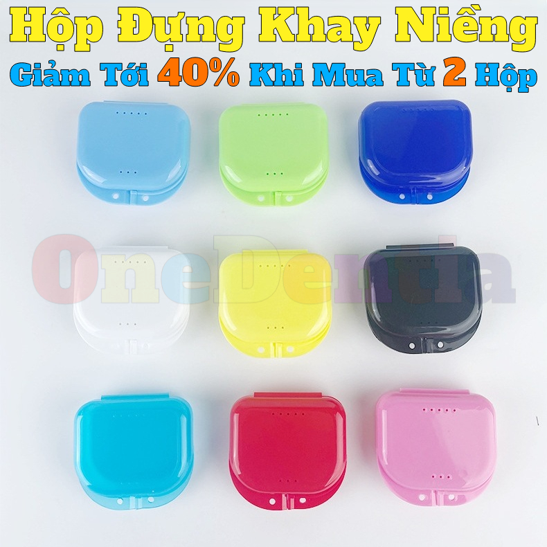 21 Màu | Hộp Đựng Khay Niềng Răng Trong Suốt Invisalign, Hàm Duy Trì, Hàm Răng Giả, Khay Tẩy Trắng