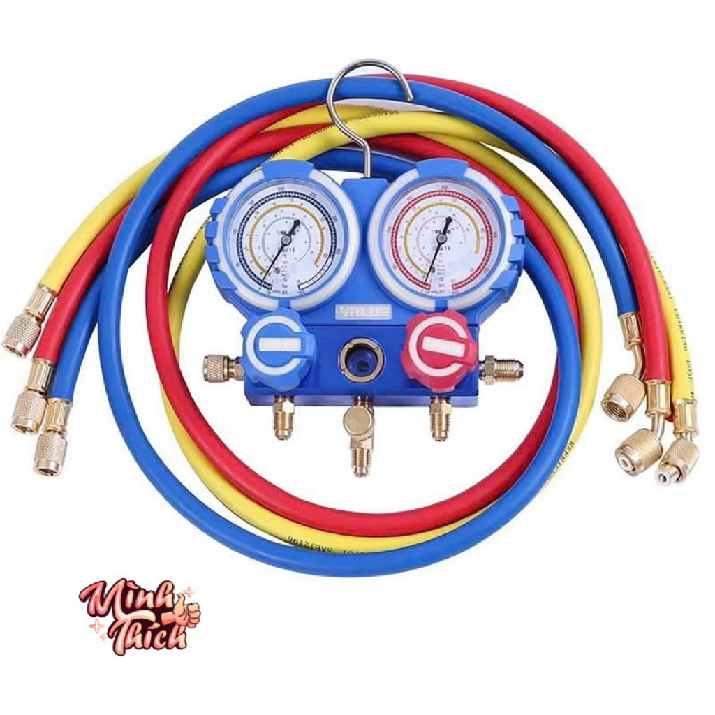 Bộ đồng hồ nạp gas lạnh Value VMG-2-R410A-B