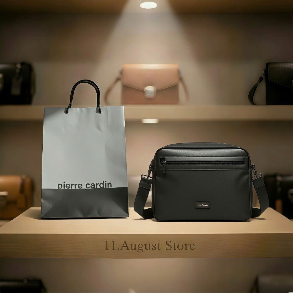 Túi Đeo Chéo Nam Pierre Cardin – Túi Hộp Water Resistant, Chống Thấm, Chống Xước