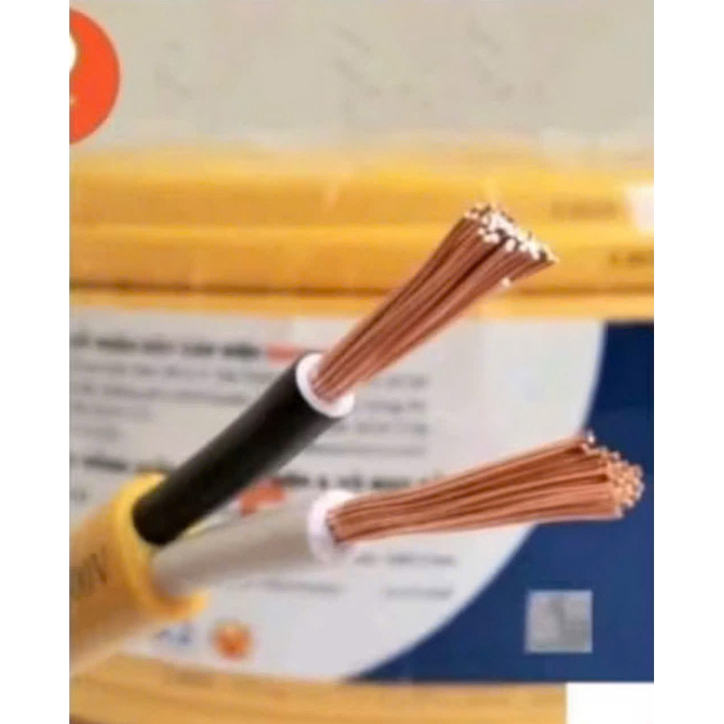 Dây điện đôi mềm ovan dây dẹp 2 lớp vỏ 2x1.5, 2x2.5 2x4.0, 2x6.0 dây đôi 1.5 2.5 4.0 6.0 dây đồng ch