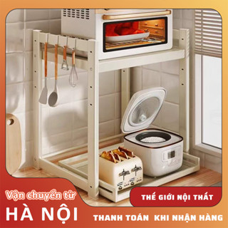 Kệ để lò nướng nhà bếp khung thép sơn tĩnh điện Kệ để lò vi sóng 1 tầng 2 tầng chịu tải đa năng