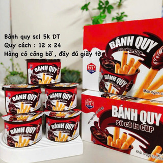 Sỉ lốc 24 hộp bánh quy que chấm socola  bánh quy cup chấm sốt socola siêu ngon hot 