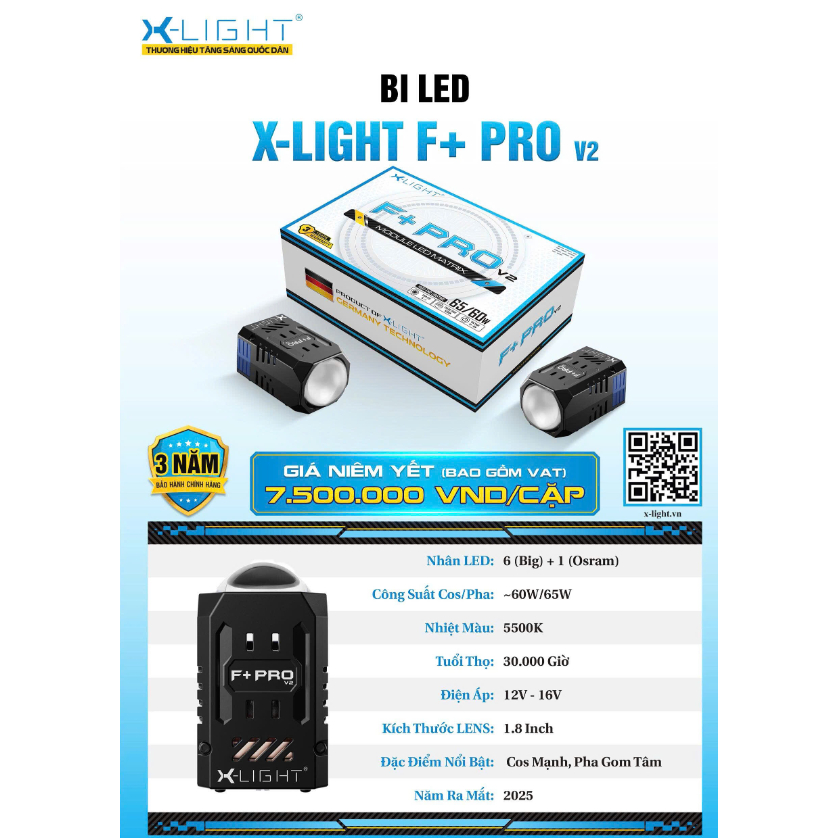 Bi gầm  X-LIGHT F + PRO v2 1.8inch
