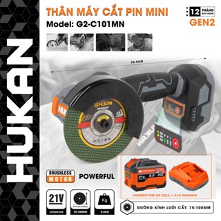 Máy Cắt Pin Mini HUKAN G2-C101MN, Không Chổi Than, 3 Cấp Tốc, 12000 Vòng/Phút