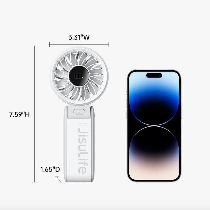 Quạt cầm tay gấp gọn JISULIFE Life 7 chính hãng. Bảo hành 12 tháng, 1 đổi 1 30 ngày. | BigBuy360 - bigbuy360.vn