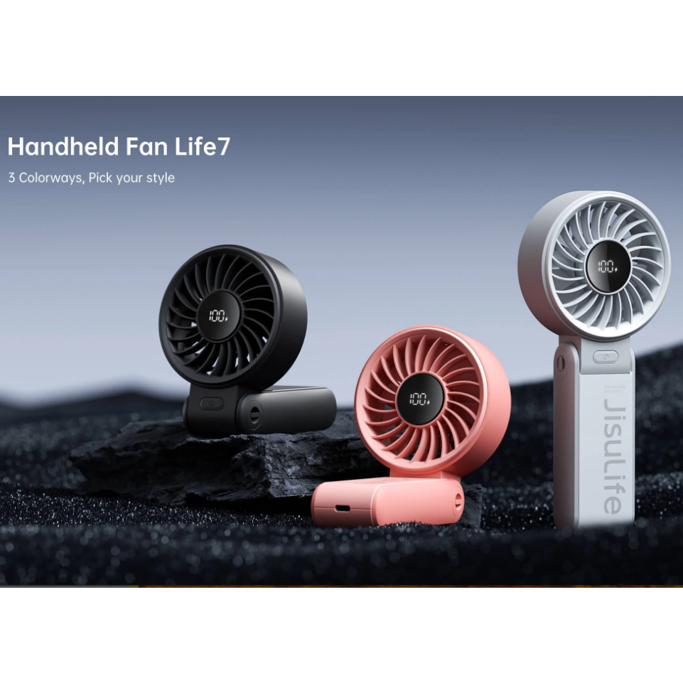 Quạt cầm tay gấp gọn JISULIFE Life 7 chính hãng. Bảo hành 12 tháng, 1 đổi 1 30 ngày. | BigBuy360 - bigbuy360.vn