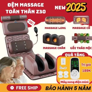 Thảm Mát Xa Toàn Thân Có Kèm Gối Thảo Mộc Và Massage Chân, Giảm Nhức Mỏi Căng Cơ, Thư Giãn Toàn Diện