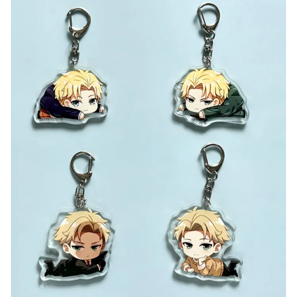 Spy Family Acrylic Keychain Double Side, Loid Forger, Anya Forger, Yor Forger, Anime Keychain, Anime