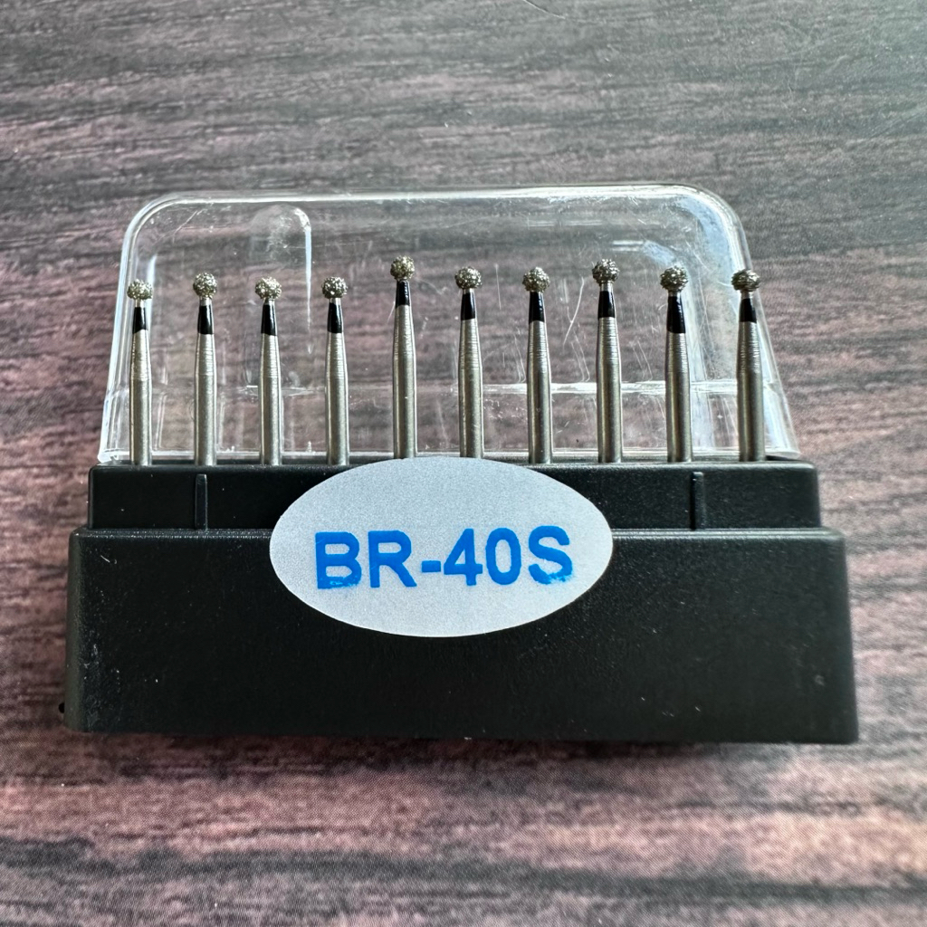 Mũi Khoan Kim Cương Nha Khoa Mã BR – Vỉ 10 Mũi – Dành Cho Tay Khoan Nhanh – Dụng Cụ Hỗ Trợ Nha Khoa