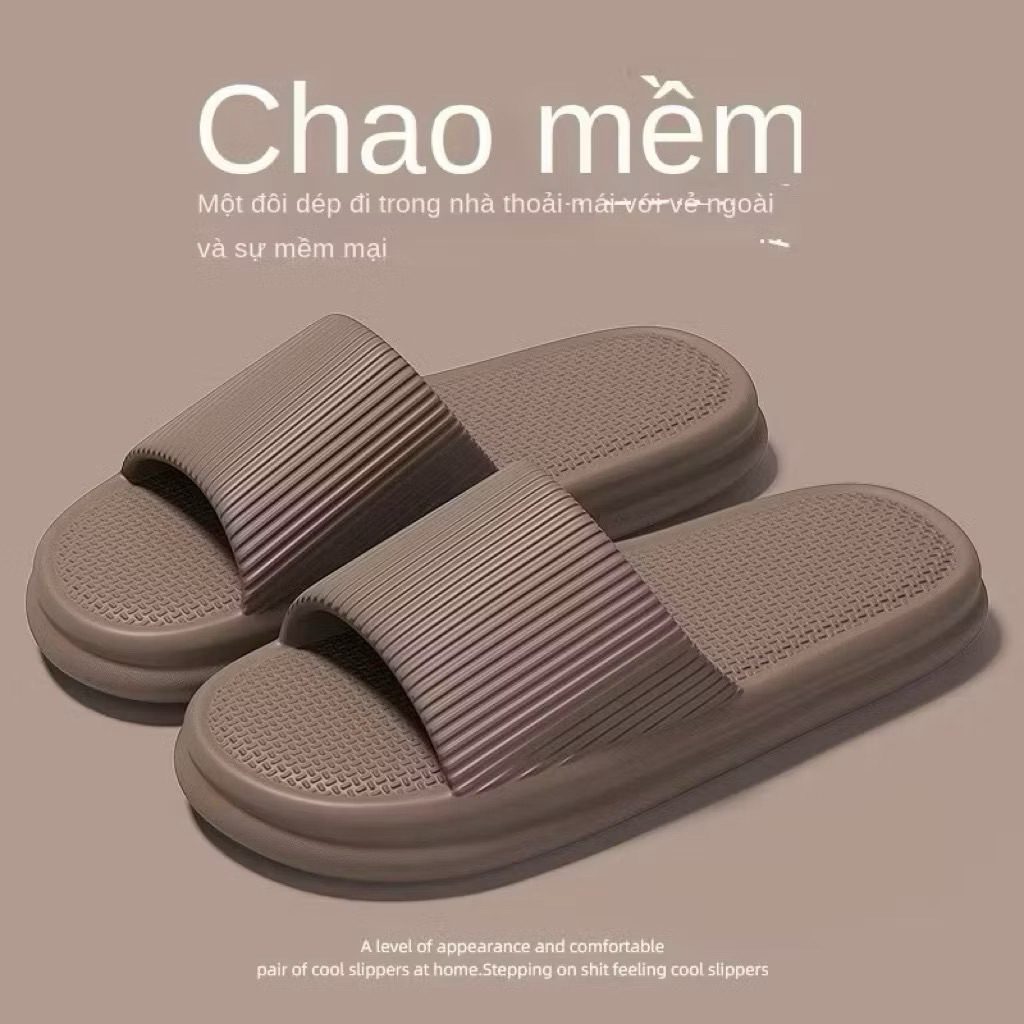 Dép đi trong nhà mùa đông, mùa hè, dép văn phòng sang trọng siêu nhẹ cho nam nữ (CHAO1)