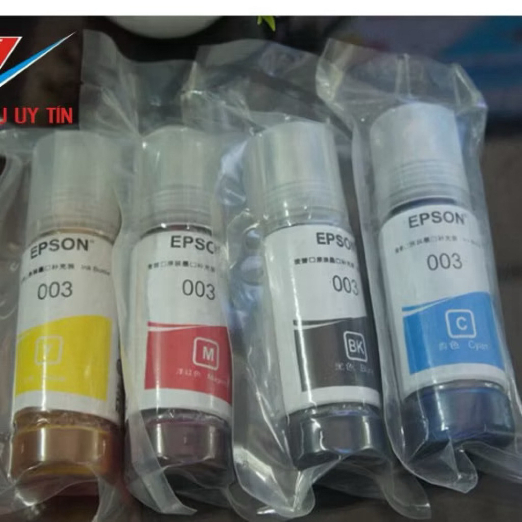 ☘️Mực in 4 màu/set Epson 003 L1110, L3110, L3150,L4150,L1110- mã 003 nhập khẩu