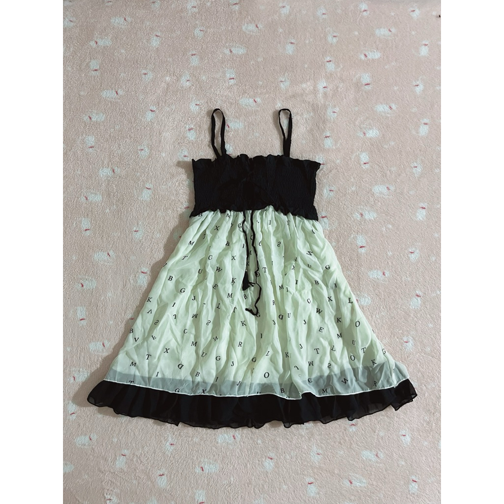 Đầm 2 dây y2k Nhật bản dể thương