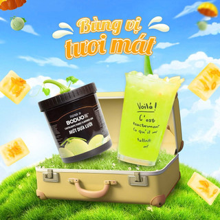 Mứt dưa lưới Boduo hộp 1kg3