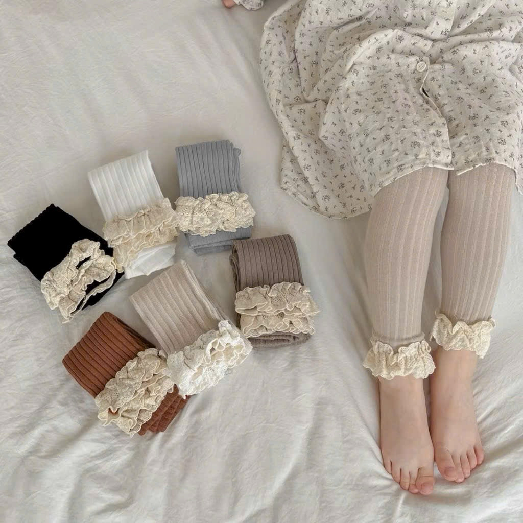 quần legging len tăm cho bé gái