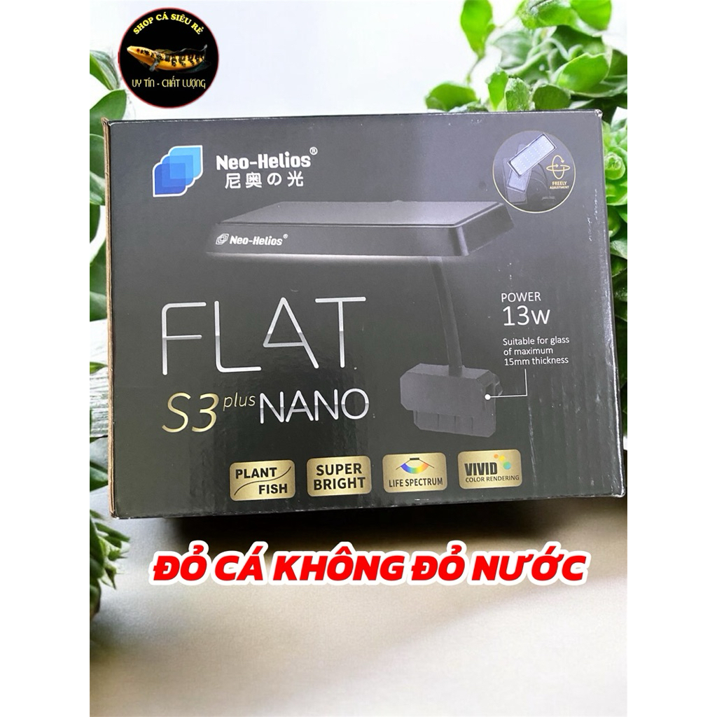 [Neo-Helios] Đèn FLat S3 plus nano 13W đỏ cá không đỏ nước,đèn cho hồ cá hồ thuỷ sinh